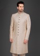 Dulha Wear Cream Color Sherwani